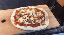 Pizza Mushrooms GIF