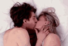 Couple Kiss GIF - Couple Kiss Bed GIFs