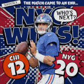 New York Giants (20) Vs. Chicago Bears (12) Post Game GIF - Nfl National Football League Football League GIFs