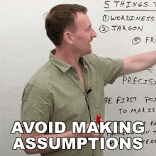 Avoid Making Assumptions Adam GIF