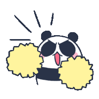 Panda Cheerful Sticker