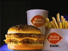 Dairy Queen Burger GIF - Dairy Queen Burger Fries GIFs