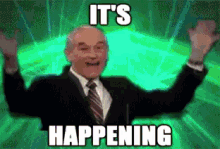 It'S Happening! GIF - Ronpaul Happening Excited GIFs