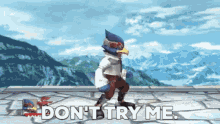 Falco Lombardi Dont Try Me GIF - Falco Lombardi Dont Try Me Star Fox GIFs
