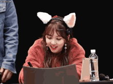 나연 쫑긋 귀 트와이스 GIF - Nayeon Ears Flapping Smile GIFs