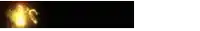 a blurred image of a flame with the word blu on it
