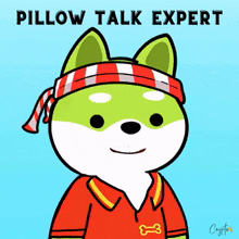 Sleepy Shibs Pillow Talk GIF