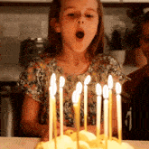 Blowing Cake Candles Claire Crosby GIF - Blowing Cake Candles Claire Crosby The Crosbys GIFs