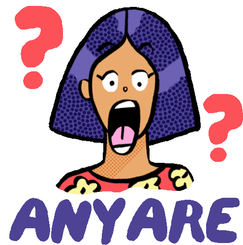 Girl Shouting Anyare In Tagalog Sticker - Boy And Girlie Shookt Shocked Stickers