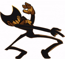 ink demon dancing rapping fnf bendy