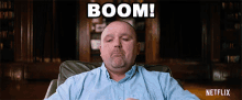 Boom Toby Curtsinger GIF - Boom Toby Curtsinger Heist GIFs