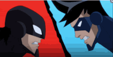 Dick Grayson Versus Tim Drake Nightwing Vs Red Robin GIF - Dick Grayson Versus Tim Drake Nightwing Vs Red Robin Bat Fam GIFs