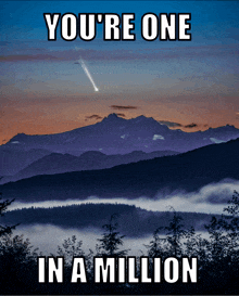 One In A Million Commet GIF - One In A Million Commet Shooting Star GIFs