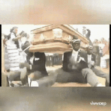 le kashif casket coffin black suited le wassay