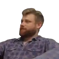 a man with a beard wearing a plaid shirt