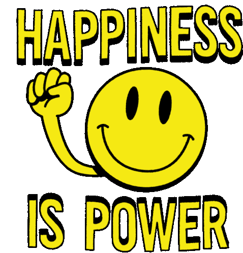 Happiness Is Power Happiness Sticker - Happiness Is Power Happiness Power Stickers
