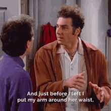 Seinfeld Kramer Planted Kiss GIF