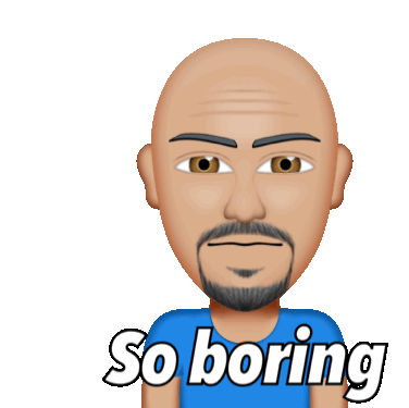 boring person cartoon
