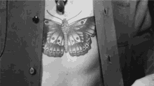 butterfly stomach tattoo butterflies