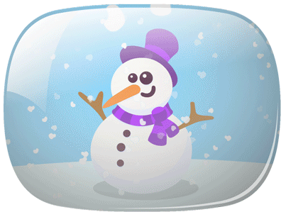 Snow Globe Snowman Sticker - Snow Globe Snowman Snow Stickers