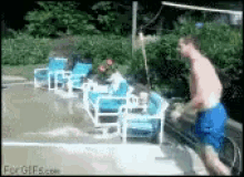 Pool Back Flip GIF