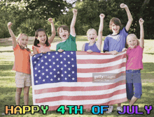 4th Of July American Flag GIF - 4th Of July American Flag Kids GIFs