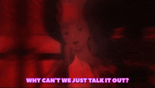 why can 't we just talk it out is written in purple