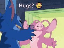 Hugs Stitch And Angel GIF - Hugs Stitch And Angel Hugs Please GIFs