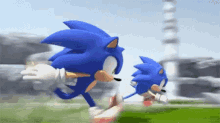 sonic the hedgehog blue blur running old new