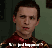 What Just Happened Spider Man Far From Home GIF - What Just Happened Spider Man Far From Home Marvel GIFs