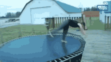 Trampoline Stunt Fail Epic Fail GIF - Trampoline Stunt Fail Epic Fail Backflip GIFs