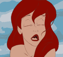 a cartoon of ariel from the little mermaid