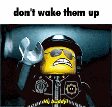 Dont Wake Them Up Lego Movie GIF - Dont Wake Them Up Lego Movie Lego GIFs