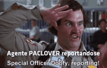 agente paclover special officer doofy reporting salute scary movie