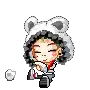 a black and white pixel art drawing of a pile of popcorn on a white background .