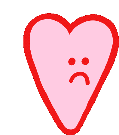 Alicenicolau Heart Sticker - Alicenicolau Heart Sad Stickers