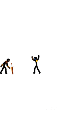 a pixel art of a man wearing a mask walking