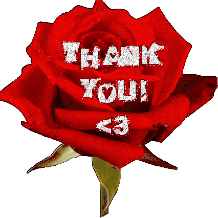 Thank You Rose Sticker - Thank You Rose Heart Rose Stickers