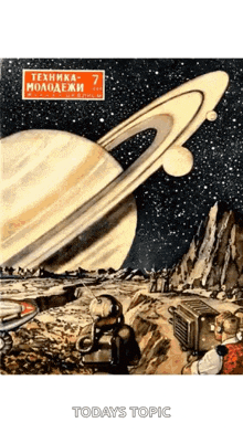 a drawing of a planet with the words todays topic on the bottom