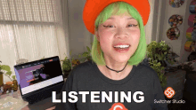 Listening Goldie Chan GIF - Listening Goldie Chan Im All Ears GIFs