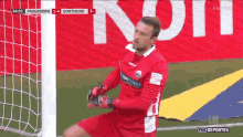 Standing Up Leopold Zingerle GIF - Standing Up Leopold Zingerle Paderborn Vs Dortmund GIFs