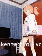 a picture of a girl with the words kenneth join vc