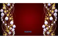 a red background with renpho on the bottom left