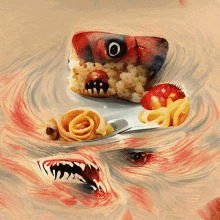 fearful food virtualdream art ai nft