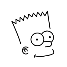 bart simpson smirking smiling clever winking