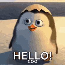 Hello There Private From Penguins Of Madagascar GIF - Hello There Private From Penguins Of Madagascar Hi GIFs