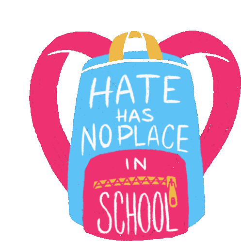Hate Has No Place In School All211 Sticker - Hate Has No Place In School All211 Bully Stickers