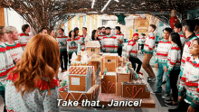 Take That Janice Leif Donnelly GIF - Take That Janice Leif Donnelly Tobin Batra GIFs