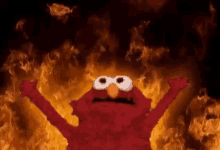 Elmo Fire GIF - Elmo Fire Fuck GIFs