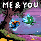 a poster for fearless fairy shows two fairies flying in the sky
